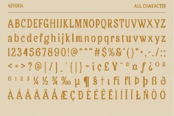 Asvoria font