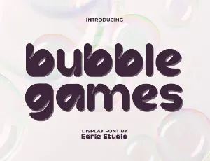 Bubble Games font