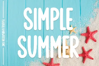 Simple Summer Display font