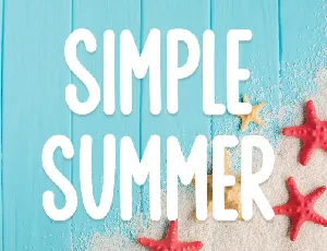 Simple Summer Display font