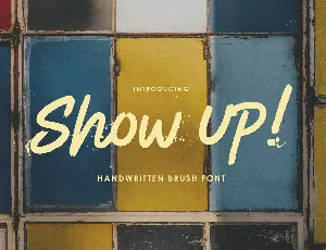 Show Up! Free Trial font