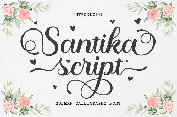 Santika Script font