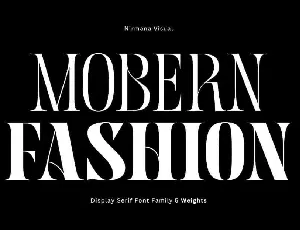 Mobern Fashion font