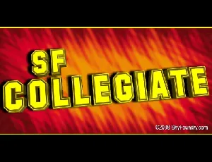 SF Collegiate font