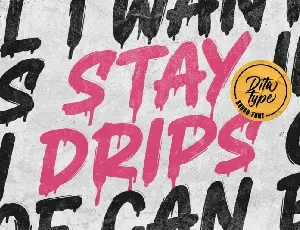 Stay Drips font