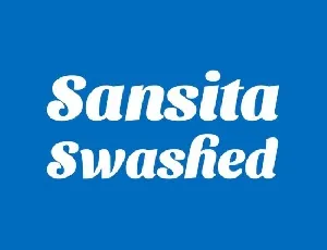 Sansita Swashed Family font