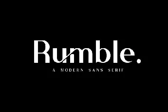 Rubmble font