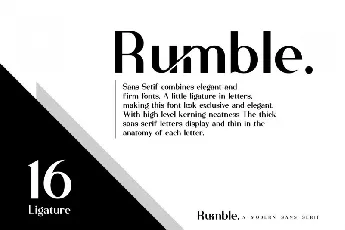 Rubmble font