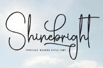 Shinebright Script font