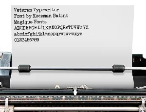 Veteran Typewriter font