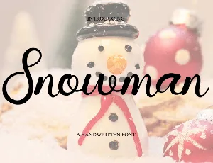 Snowman Typeface font