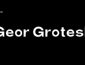 Geor Grotesk font