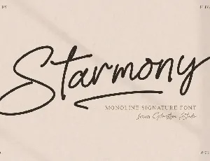 Starmony font