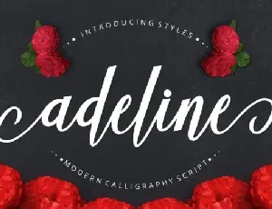 Adeline Calligraphy Script font