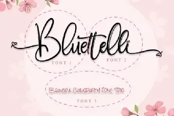 Bluettelli Calligraphy font