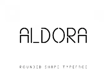 Aldora Futuristic font