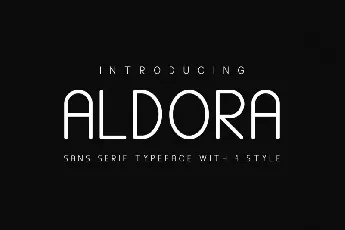 Aldora Futuristic font