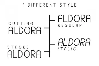 Aldora Futuristic font