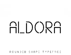 Aldora Futuristic font