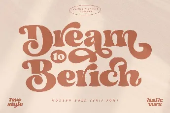 Dream to Berich font