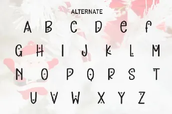 Santa Flower Display font