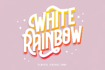 White Rainbow - Personal Use font