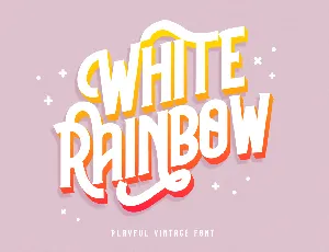 White Rainbow - Personal Use font