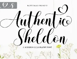 Authentic Sheldon font