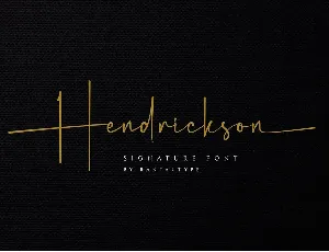 Hendrickson font