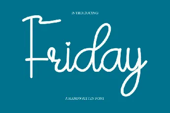 Friday font