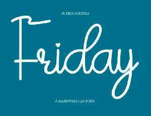 Friday font