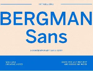 Bergman Sans font