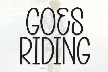 Goes Riding Display font