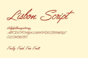 Lisbon Script Free font