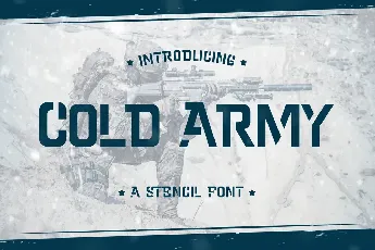 Cold Army Free Trial font