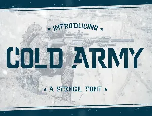 Cold Army Free Trial font