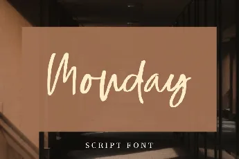 Monday Script Font