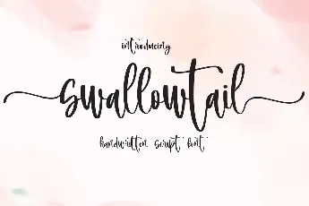 swallowtail font