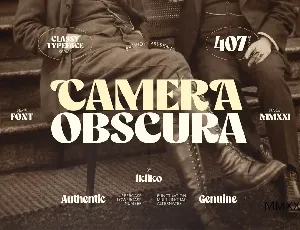 Camera Obscura font