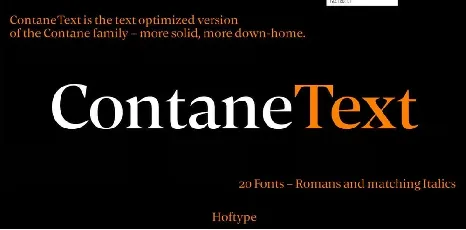 Contane Text font