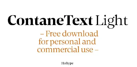 Contane Text font