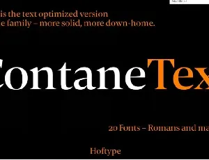 Contane Text font