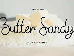 Butter Sandy font