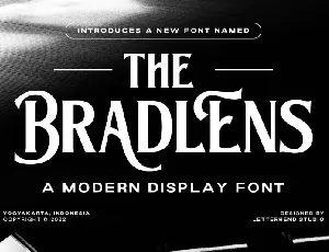 The Bradlens font