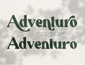 Adventuro font