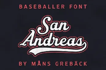 San Andreas Script font