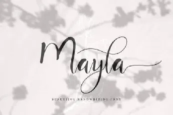 Mayla Calligraphy font