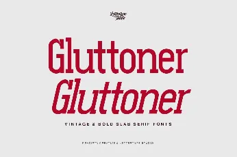 Gluttoner Slab DEMO font