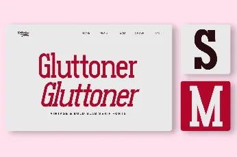 Gluttoner Slab DEMO font