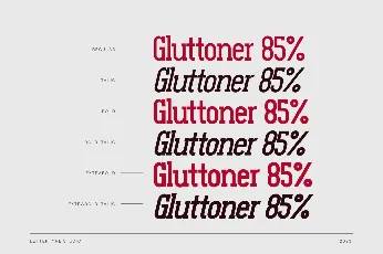 Gluttoner Slab DEMO font